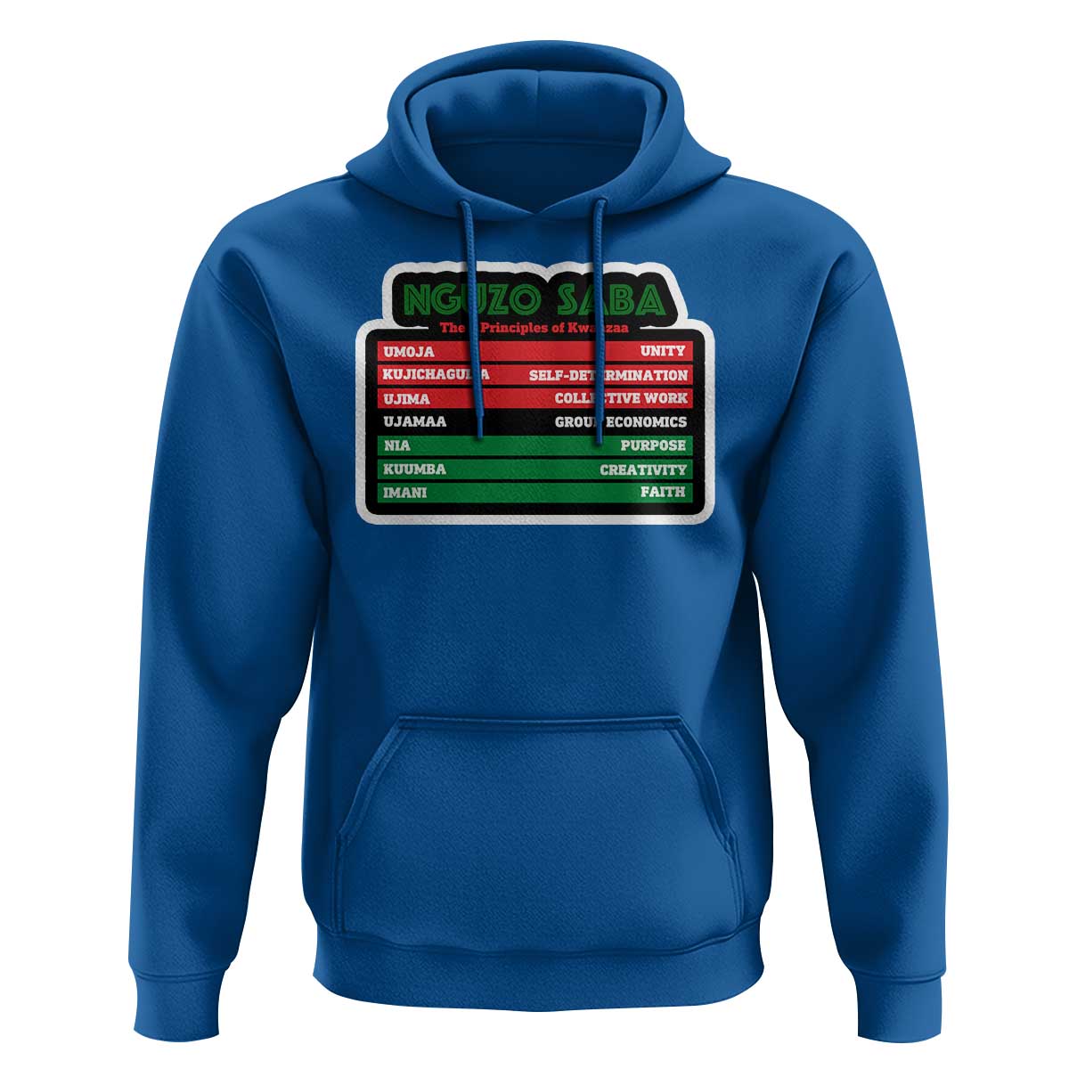 Nguzo Saba The 7 Principles Of Kwanzaa Hoodie