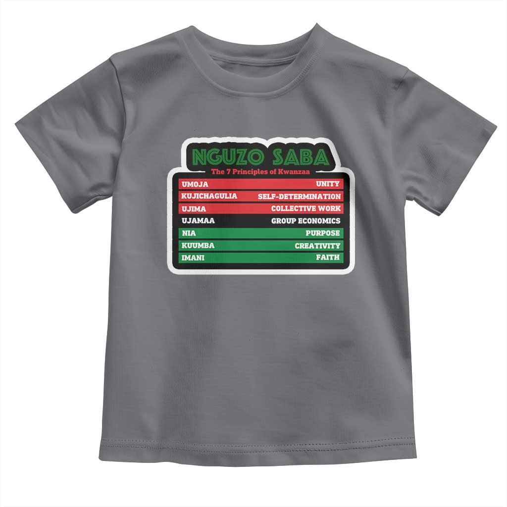 Nguzo Saba The 7 Principles Of Kwanzaa Toddler T Shirt
