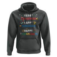 Funny Merry Christmas Happy Hanukkah Happy Kwanzaa Holiday Hoodie