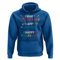 Funny Merry Christmas Happy Hanukkah Happy Kwanzaa Holiday Hoodie