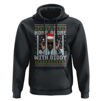 Funny Dirty Santa Diddy Christmas Hoodie Home Alone With Diddy