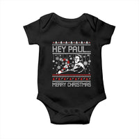 Funny Christmas Psycho Baby Onesie Hey Paul Merry Christmas Serrial Killer Movie - Wonder Print Shop