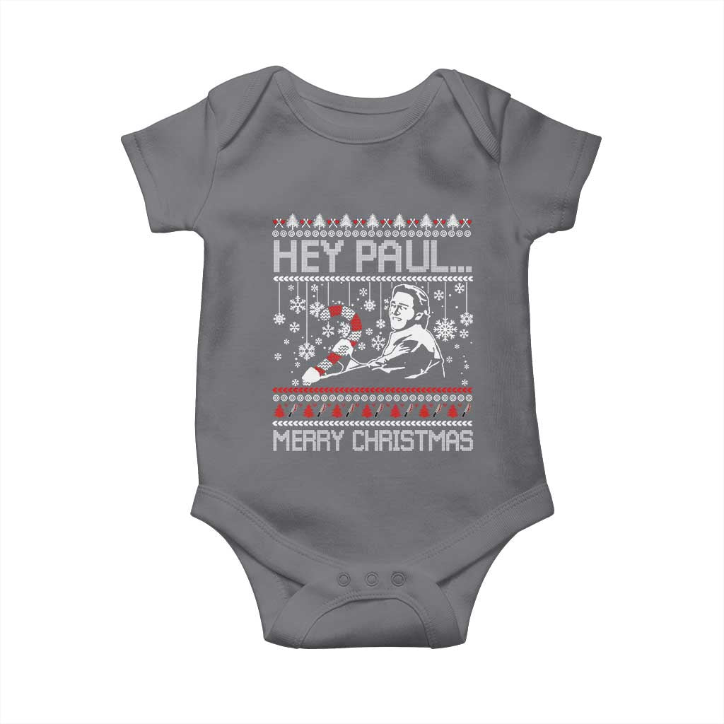 Funny Christmas Psycho Baby Onesie Hey Paul Merry Christmas Serrial Killer Movie - Wonder Print Shop
