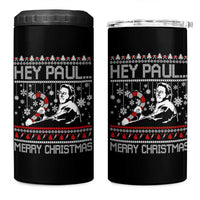 Funny Christmas Psycho 4 in 1 Can Cooler Tumbler Hey Paul Merry Christmas Serrial Killer Movie - Wonder Print Shop