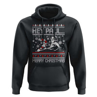 Funny Christmas Psycho Hoodie Hey Paul Merry Christmas Serrial Killer Movie - Wonder Print Shop