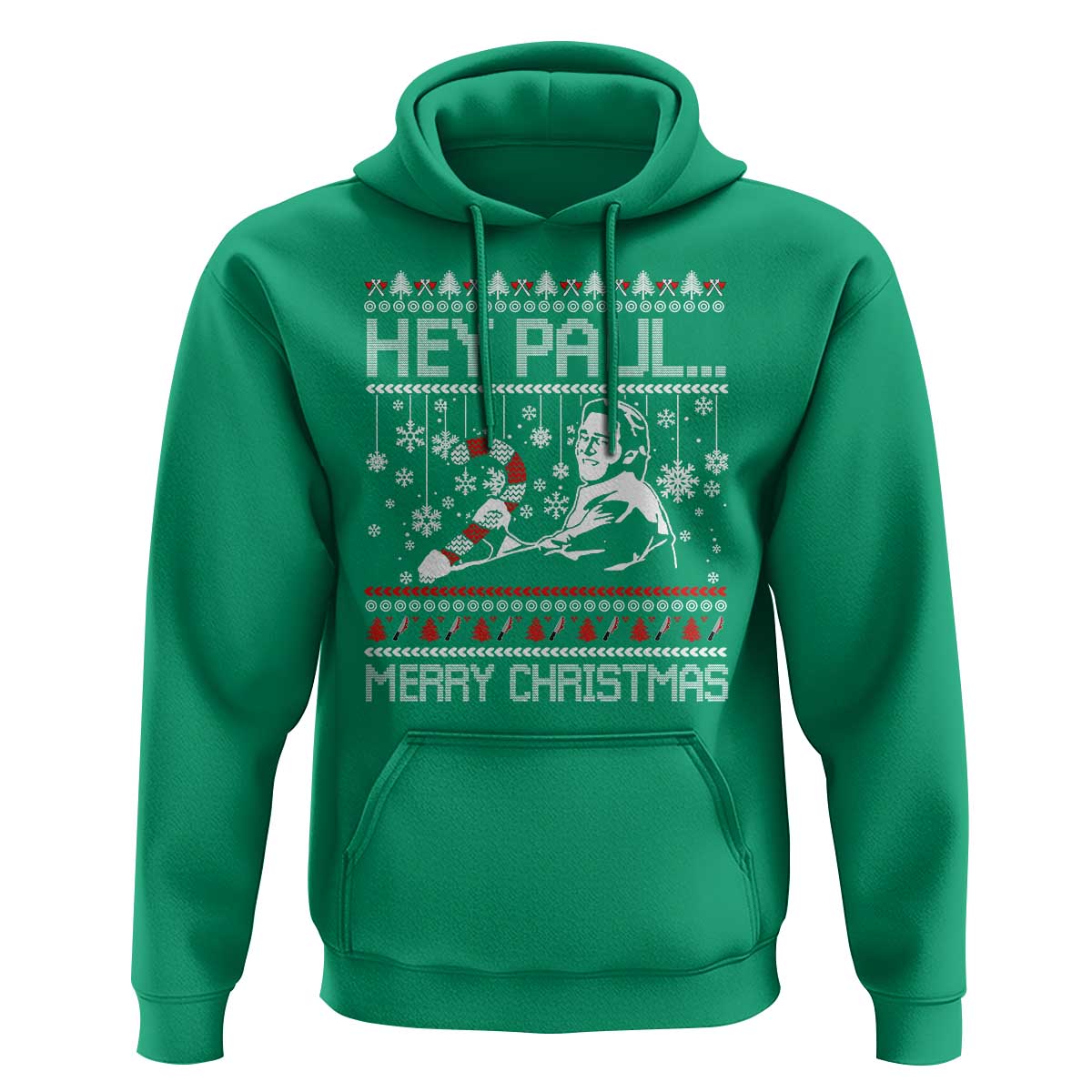 Funny Christmas Psycho Hoodie Hey Paul Merry Christmas Serrial Killer Movie - Wonder Print Shop