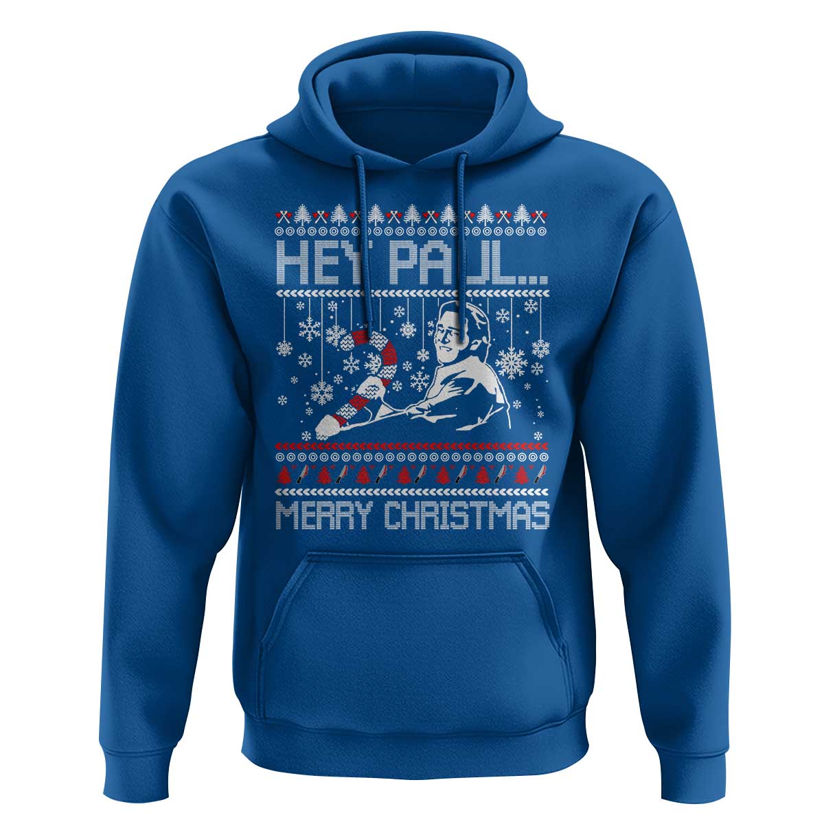 Funny Christmas Psycho Hoodie Hey Paul Merry Christmas Serrial Killer Movie - Wonder Print Shop