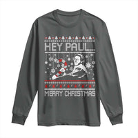 Funny Christmas Psycho Long Sleeve Shirt Hey Paul Merry Christmas Serrial Killer Movie - Wonder Print Shop