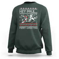 Funny Christmas Psycho Sweatshirt Hey Paul Merry Christmas Serrial Killer Movie - Wonder Print Shop