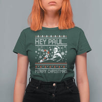 Funny Christmas Psycho T Shirt For Women Hey Paul Merry Christmas Serrial Killer Movie - Wonder Print Shop