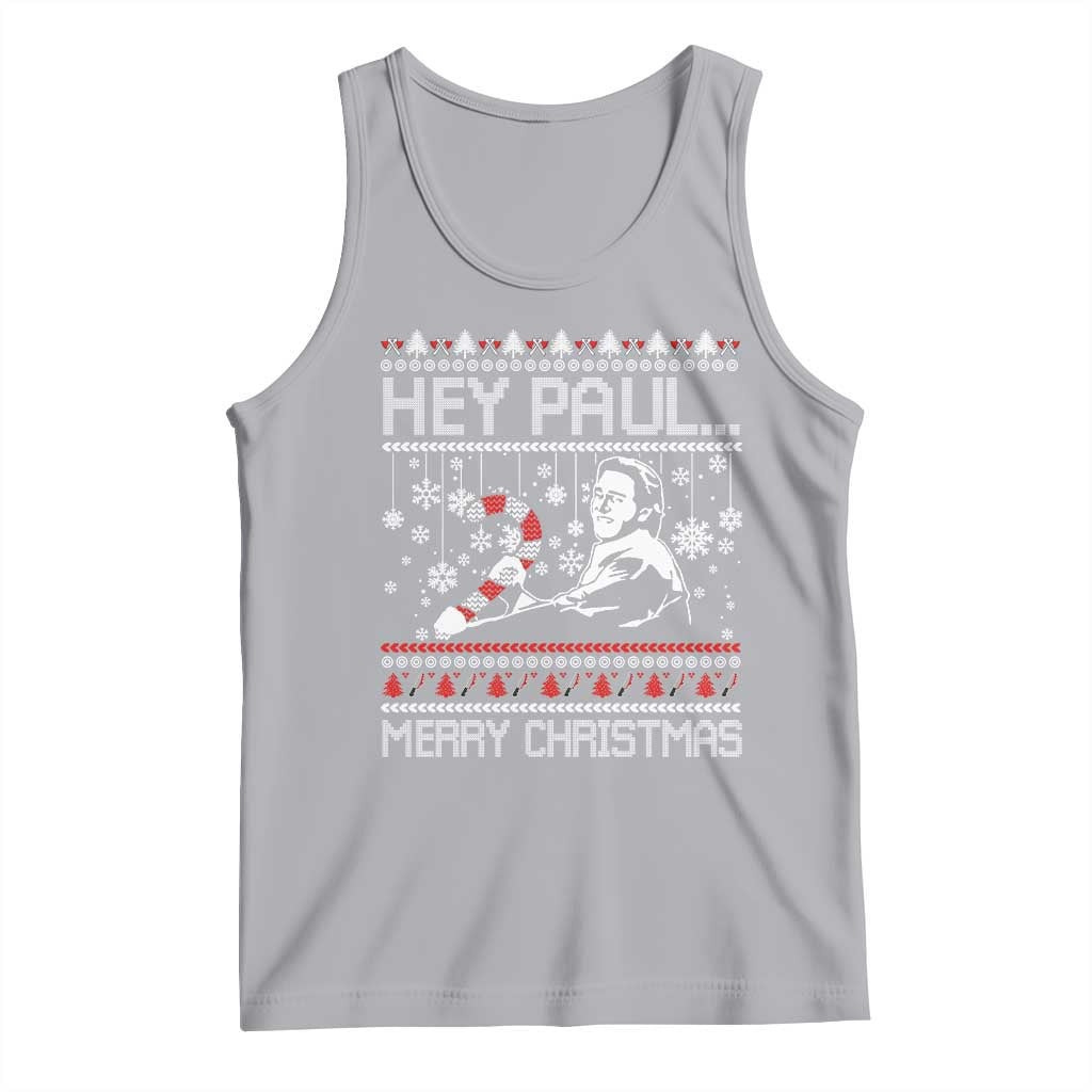 Funny Christmas Psycho Tank Top Hey Paul Merry Christmas Serrial Killer Movie - Wonder Print Shop