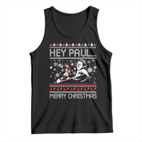 Funny Christmas Psycho Tank Top Hey Paul Merry Christmas Serrial Killer Movie - Wonder Print Shop