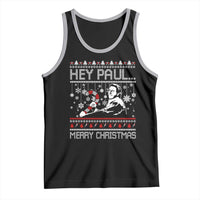 Funny Christmas Psycho Tank Top Hey Paul Merry Christmas Serrial Killer Movie - Wonder Print Shop