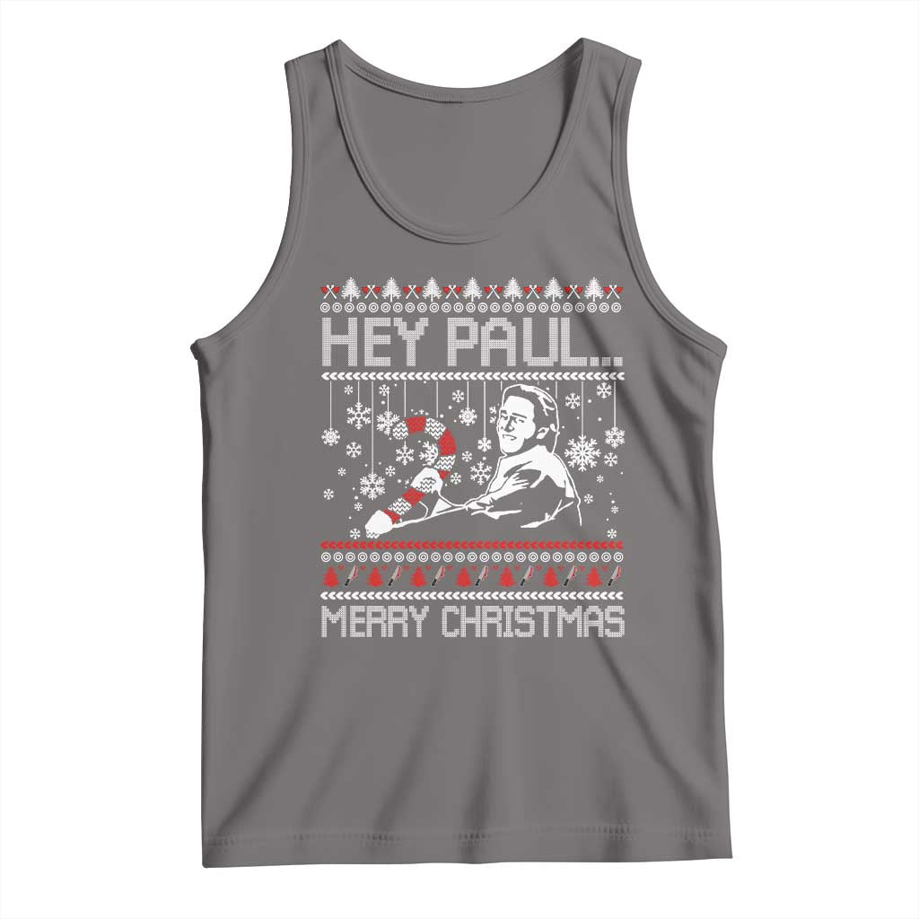 Funny Christmas Psycho Tank Top Hey Paul Merry Christmas Serrial Killer Movie - Wonder Print Shop