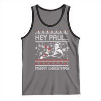 Funny Christmas Psycho Tank Top Hey Paul Merry Christmas Serrial Killer Movie - Wonder Print Shop