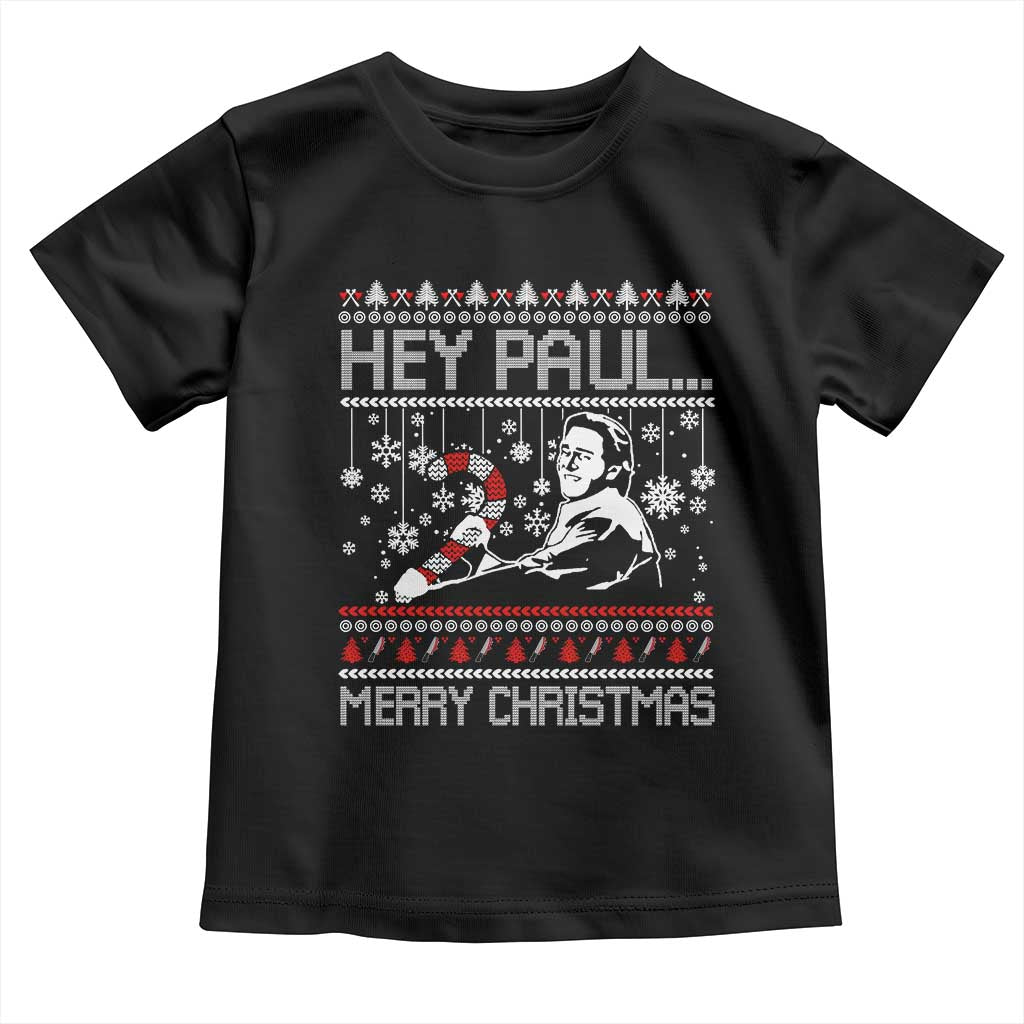 Funny Christmas Psycho Toddler T Shirt Hey Paul Merry Christmas Serrial Killer Movie - Wonder Print Shop