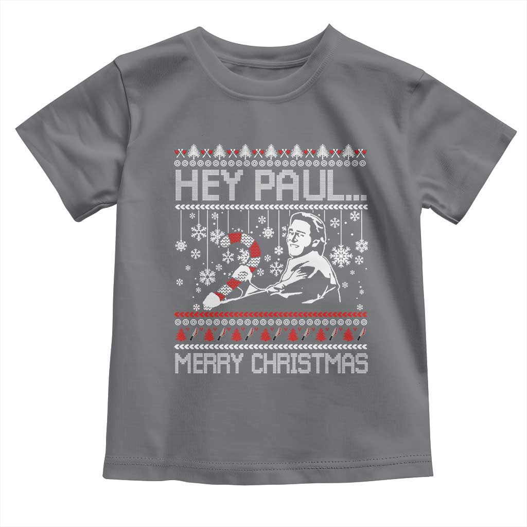 Funny Christmas Psycho Toddler T Shirt Hey Paul Merry Christmas Serrial Killer Movie - Wonder Print Shop