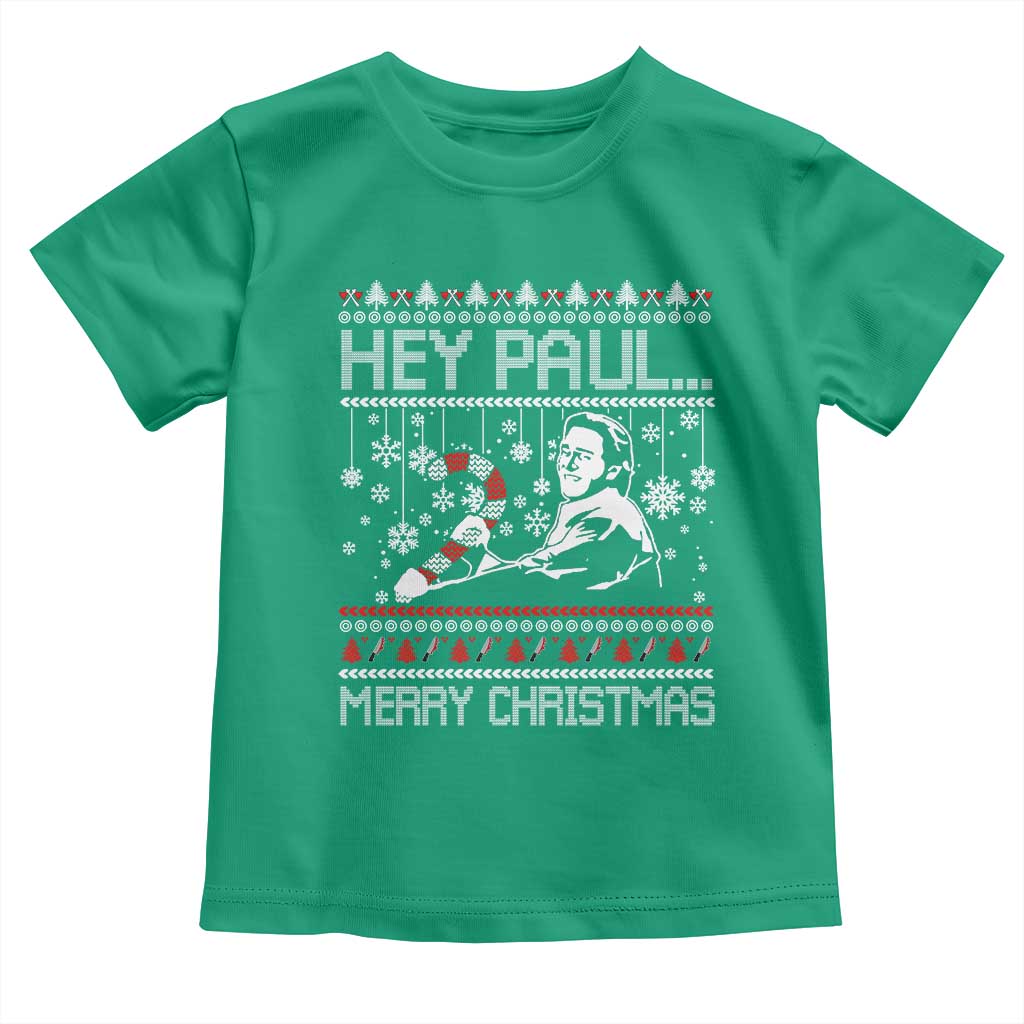 Funny Christmas Psycho Toddler T Shirt Hey Paul Merry Christmas Serrial Killer Movie - Wonder Print Shop
