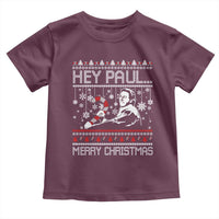 Funny Christmas Psycho Toddler T Shirt Hey Paul Merry Christmas Serrial Killer Movie - Wonder Print Shop
