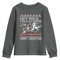 Funny Christmas Psycho Youth Sweatshirt Hey Paul Merry Christmas Serrial Killer Movie - Wonder Print Shop