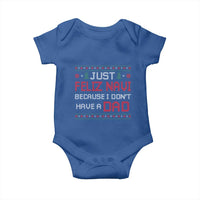 Funny Just Feliz Navi Because I Don't Have A Dad Christmas Baby Onesie - Wonder Print Shop