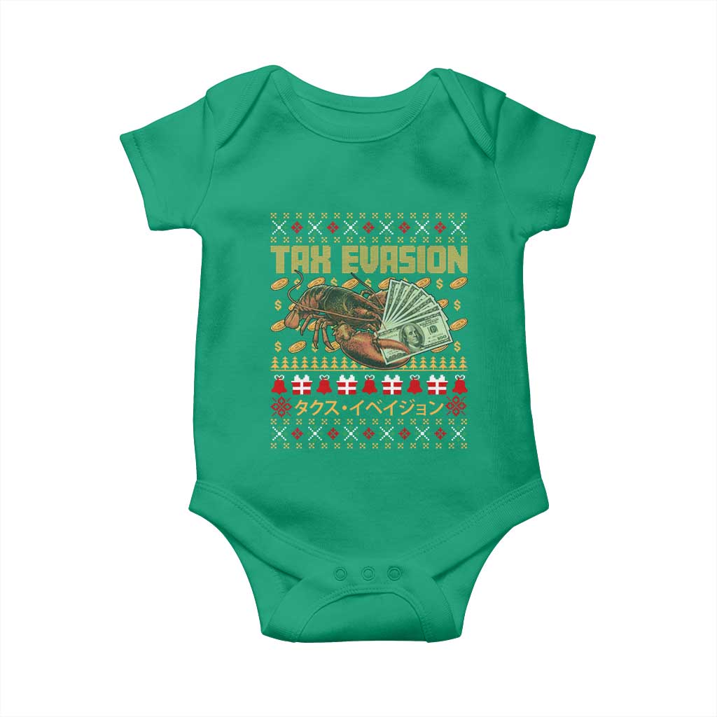 Tax Evasion Lobster Christmas Baby Onesie Funny Sarcasm Oddly Specific Meme - Wonder Print Shop