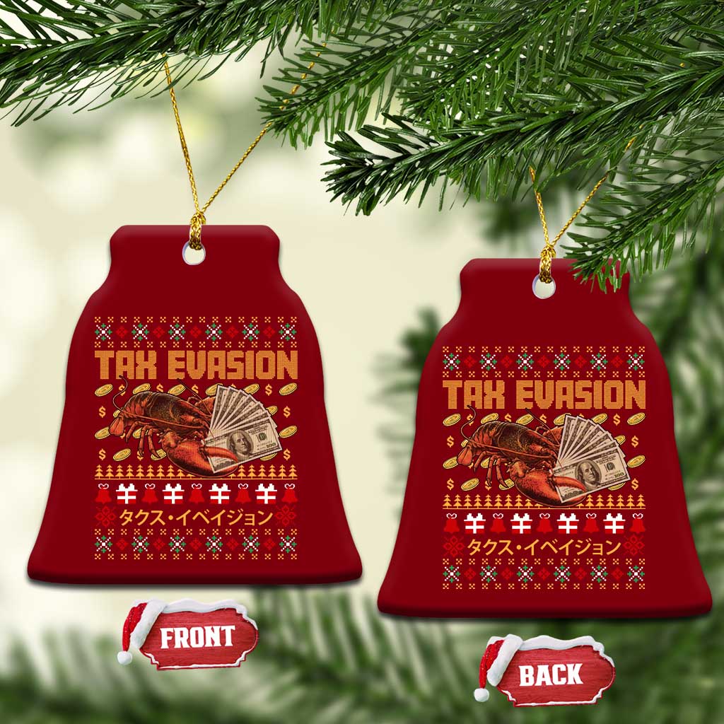 Tax Evasion Lobster Christmas Ceramic Ornament Funny Sarcasm Oddly Specific Meme - Wonder Print Shop