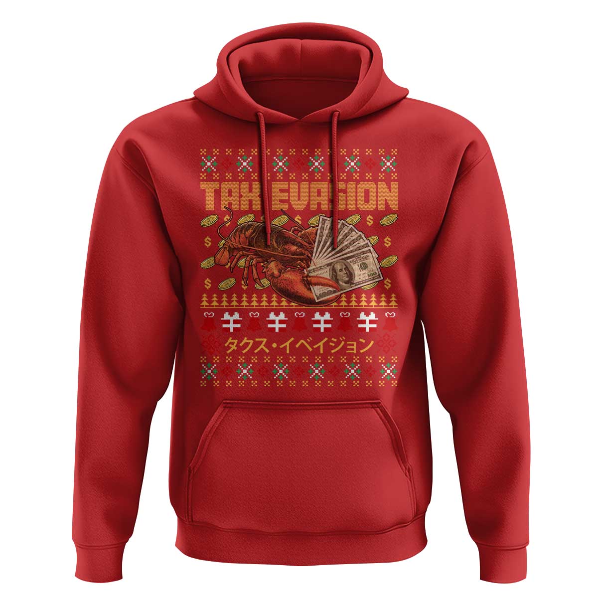 Tax Evasion Lobster Christmas Hoodie Funny Sarcasm Oddly Specific Meme - Wonder Print Shop