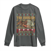 Tax Evasion Lobster Christmas Long Sleeve Shirt Funny Sarcasm Oddly Specific Meme - Wonder Print Shop
