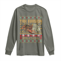 Tax Evasion Lobster Christmas Long Sleeve Shirt Funny Sarcasm Oddly Specific Meme - Wonder Print Shop