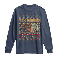 Tax Evasion Lobster Christmas Long Sleeve Shirt Funny Sarcasm Oddly Specific Meme - Wonder Print Shop