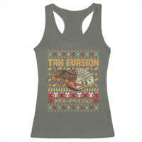 Tax Evasion Lobster Christmas Racerback Tank Top Funny Sarcasm Oddly Specific Meme - Wonder Print Shop