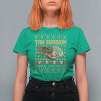 Tax Evasion Lobster Christmas T Shirt For Women Funny Sarcasm Oddly Specific Meme - Wonder Print Shop