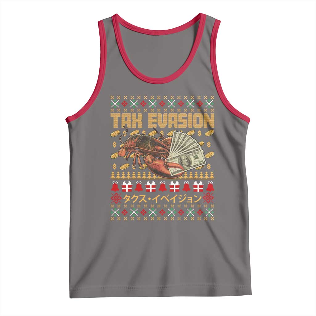 Tax Evasion Lobster Christmas Tank Top Funny Sarcasm Oddly Specific Meme - Wonder Print Shop
