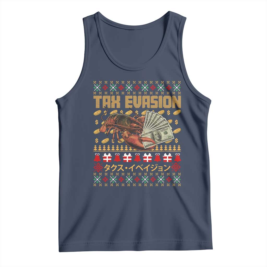 Tax Evasion Lobster Christmas Tank Top Funny Sarcasm Oddly Specific Meme - Wonder Print Shop