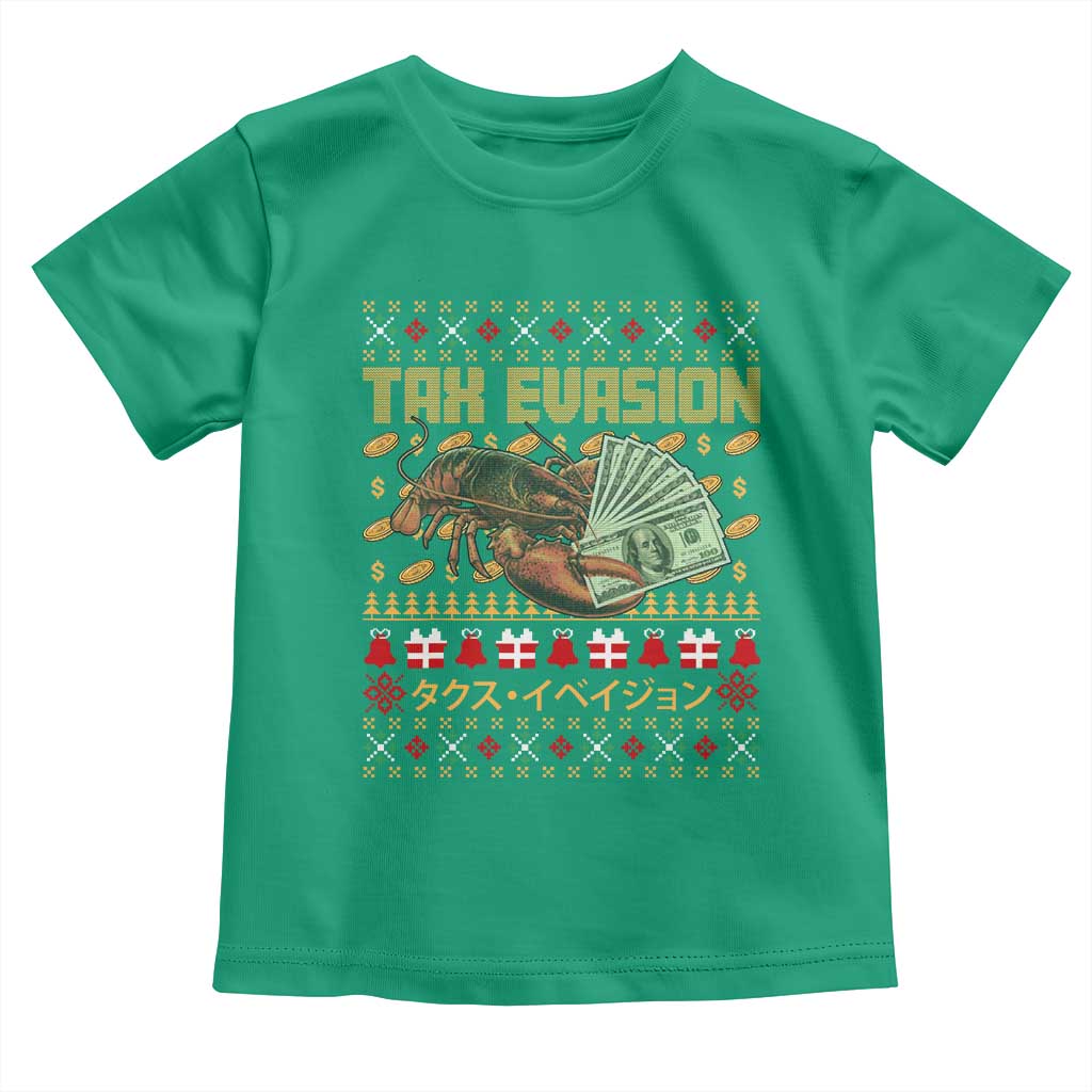 Tax Evasion Lobster Christmas Toddler T Shirt Funny Sarcasm Oddly Specific Meme - Wonder Print Shop