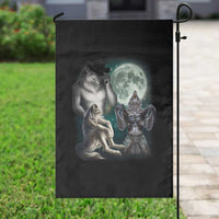 Funny Three Alpha Wolf Howling Moon Garden Flag Weird Cringe Werewolf Meme - Wonder Print Shop