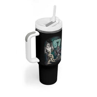 Funny 67 Alpha Wolf Tumbler With Handle Cringe Werewolf Howling Six Seven Meme - Wonder Print Shop