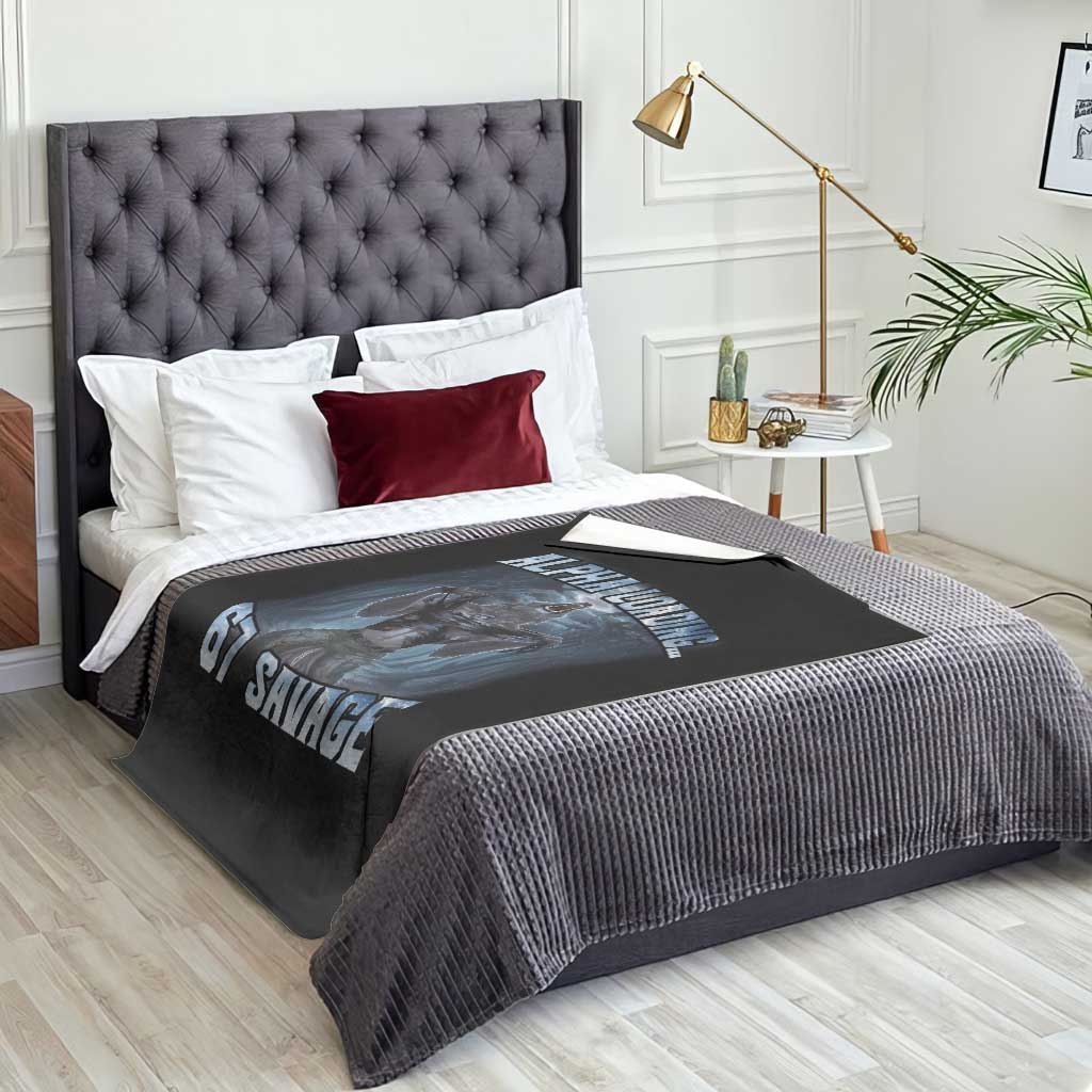 Funny 67 Alpha Wolf Throw Blanket Alpha Loading 67 Savage Six Seven Gen Z Meme - Wonder Print Shop