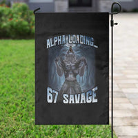 Funny 67 Alpha Wolf Garden Flag Alpha Loading 67 Savage Six Seven Gen Z Meme - Wonder Print Shop