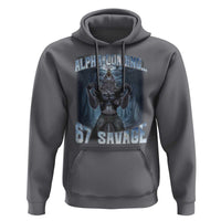 Funny 67 Alpha Wolf Hoodie Alpha Loading 67 Savage Six Seven Gen Z Meme - Wonder Print Shop