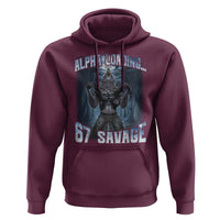 Funny 67 Alpha Wolf Hoodie Alpha Loading 67 Savage Six Seven Gen Z Meme - Wonder Print Shop
