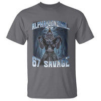 Funny 67 Alpha Wolf T Shirt Alpha Loading 67 Savage Six Seven Gen Z Meme - Wonder Print Shop