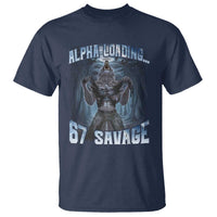 Funny 67 Alpha Wolf T Shirt Alpha Loading 67 Savage Six Seven Gen Z Meme - Wonder Print Shop