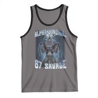 Funny 67 Alpha Wolf Tank Top Alpha Loading 67 Savage Six Seven Gen Z Meme - Wonder Print Shop