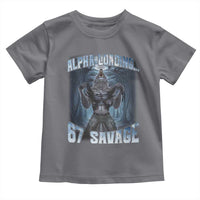 Funny 67 Alpha Wolf Toddler T Shirt Alpha Loading 67 Savage Six Seven Gen Z Meme - Wonder Print Shop