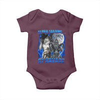 Funny Six Seven Alpha Wolf Baby Onesie Alpha Loading 67 Savage Wolves Moon Meme