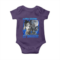 Funny Six Seven Alpha Wolf Baby Onesie Alpha Loading 67 Savage Wolves Moon Meme