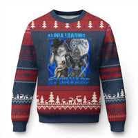 Funny Six Seven Alpha Wolf Ugly Christmas Sweater Alpha Loading 67 Savage Wolves Moon Meme