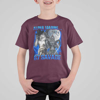 Funny Six Seven Alpha Wolf T Shirt For Kid Alpha Loading 67 Savage Wolves Moon Meme